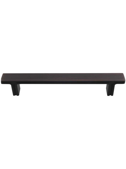 Anwick Rectangular Cabinet Pull - 5 inch Center-to-Center in Brushed Oil Rubbed Bronze.